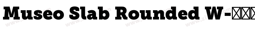 Museo Slab Rounded W字体转换